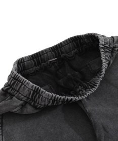 WEGO 【ユニセックス着用ITEM】ブリーチスタッズロゴスウェットパンツ