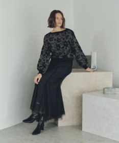 YECCA VECCA レイヤードチュールマーメイドスカート