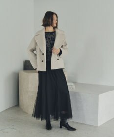 YECCA VECCA レイヤードチュールマーメイドスカート