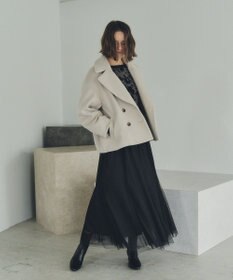 YECCA VECCA レイヤードチュールマーメイドスカート