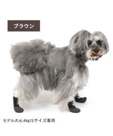 PET PARADISE 犬 靴 靴下 フィットシューズ 【Ｓ】 グリーン ブラウン