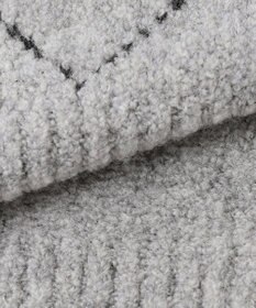 JOSEPH ABBOUD 【インポート素材/ソフトな肌触り/軽量】MOUSSE アーガイル クルーネック セーター