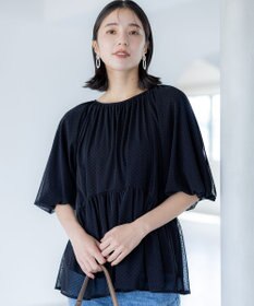 組曲 チュールティアード ブラウス