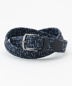 JOSEPH ABBOUD 【伸びる】ダブルメランジレザーメッシュ ベルト