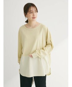 Green Parks ピグメントドッキングスリットデザインチュニック