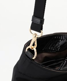 LA BAGAGERIE ツイルナイロン×エナメル 2WAYトートバッグ Mサイズ