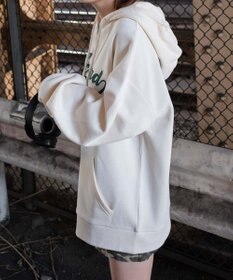 WEGO 裏起毛スタジアムロゴジップパーカー