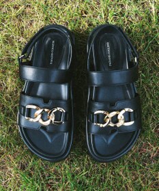Bridget Birkin 【PARADIS COULEUR】メタルチェーン厚底フットベッドサンダル