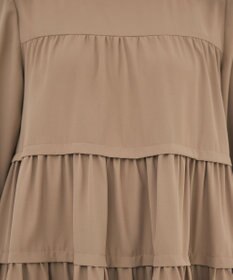 Tiaclasse L 【洗える】ティアードチュニックブラウス