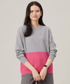 自由区 S 【洗える】セミウーステッドウールボートネック ニット