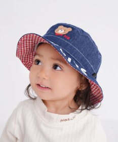 MIKI HOUSE HOT BISCUITS 【46-54cm】 ロゴデニムクロッシェ