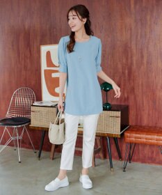 Tiaclasse 【新色追加・洗える】アンクルテーパードパンツ