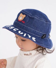 MIKI HOUSE HOT BISCUITS 【46-54cm】 ロゴデニムクロッシェ
