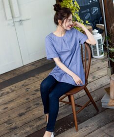 Tiaclasse 【洗える】体型カバーも叶う幅広カフスチュニックブラウス