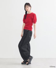 earth music&ecology Ｄｉｓｎｅｙ×Ｓｅｉｊｉ　Ｍａｔｓｕｍｏｔｏ刺繍ニット