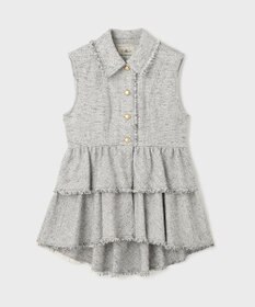 GRACE CONTINENTAL ツイードフリンジジレ