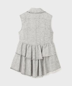 GRACE CONTINENTAL ツイードフリンジジレ