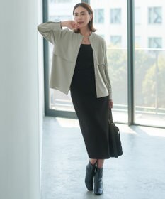 ICB 【洗える】イージージョーゼット バンドカラーカットソー