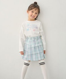 ANY KIDS チェックプリーツスカパン