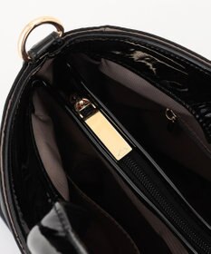 LA BAGAGERIE ツイルナイロン×エナメル 2WAYトートバッグ Mサイズ