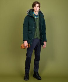 JOSEPH ABBOUD MOUNTAIN 【ストレッチ/吸湿発熱/蓄熱保温/裏起毛 】ソフトサーモテリー パンツ