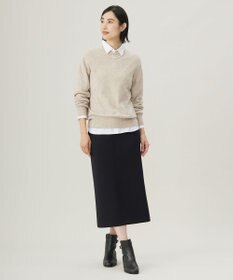 J.PRESS LADIES S 【洗える】CASHMERE BLEND スタンドカラー ニット