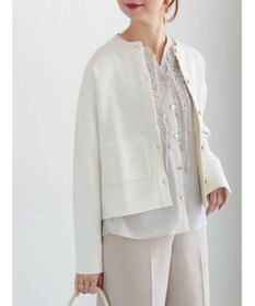 Te chichi ミラノリブポケットクルーカーディガン