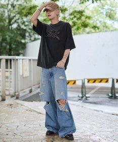 WEGO 【ユニセックス着用ITEM//MLサイズ展開】接触冷感グラフィックBIG　T（SS）