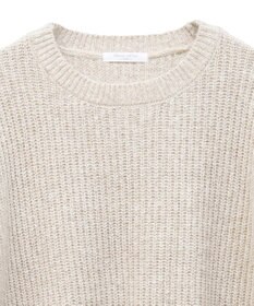 Green Parks Ｍｉｘ配色畦ニットプルオーバー