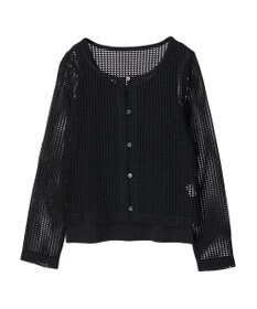 earth music&ecology ＳＥＴ２点メッシュカーディガン＋インナー