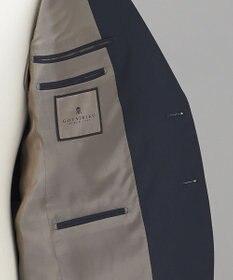 GOTAIRIKU オールシーズン対応【御幸毛織】WOOL×SOLOTEX ストレッチスーツ（ネイビーストライプ）