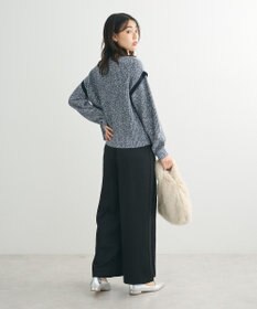 Green Parks Ｍｉｘ配色畦ニットプルオーバー