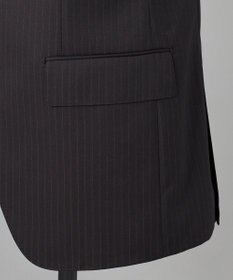 GOTAIRIKU シワになりにくい【御幸毛織/みゆきけおり】DRY SPINNER(ドライスピナー)スーツ（ブラウンストライプ）