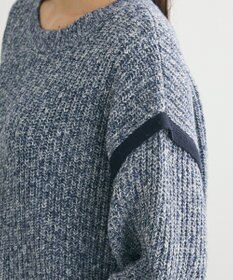 Green Parks Ｍｉｘ配色畦ニットプルオーバー