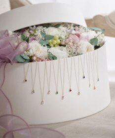 Phoebe 【K10】ジュエルラックネックレス　ペリドット/8月誕生石/天然石/全長:40cm