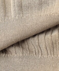 23区 【エステータ】シルクリブ タートルニット