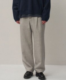 ATON LINEN WOOL TWILL | ルーズフィットパンツ - UNISEX
