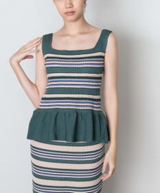 TRICOTE ボーダーニット タンクトップ