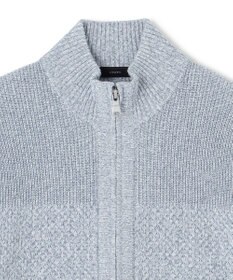 JOSEPH HOMME シルクバルキーハニカム　ジップアップニット
