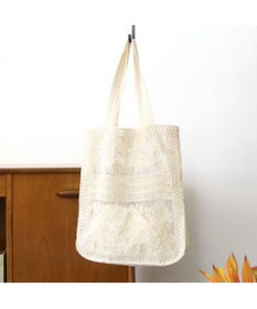 UNBILLION カシュカシュ cachecache / レース縦型トートバッグ