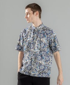 JOSEPH HOMME 新柄【洗える】メキシカントロピカルプリント　半袖レギュラーカラーシャツ