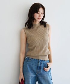 YECCA VECCA ハイネックノースリーブニット
