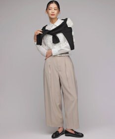 組曲 S 【組曲×setsuko sagittaire】フラワーフリルシャーティング ブラウス