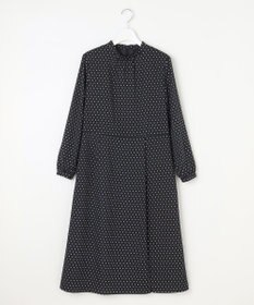 J.PRESS LADIES L 【洗える】ジオメトリックプリント ワンピース