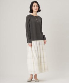 自由区 S 【SHIHOさん着用・洗える】エアリーウィンドウペンチェックプリント スカート