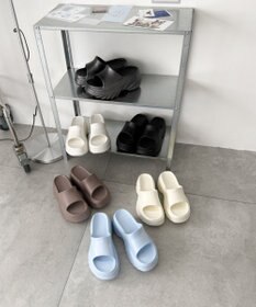 WEGO 厚底デザインラバーサンダル