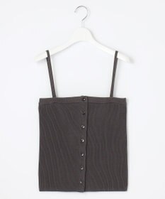 自由区 【洗える】ドライコットンハイゲージニット ビスチェ