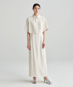 NAVE 【ReNAVE　洗える】アセテートギャバスカート