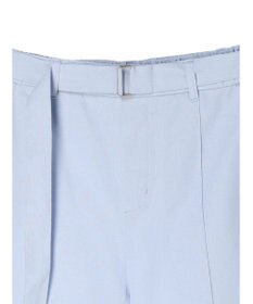 Green Parks 綿麻混バックルベルト付テーパードパンツ