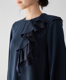 YECCA VECCA アシメラッフルブラウス